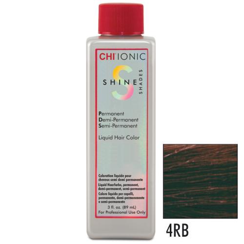 CHI Ionic 4RB Shine Shades Liquid Haarfarbe 89ml - dark red brown