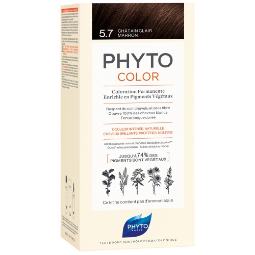 Phyto - PHYTOCOLOR 5.7 - Helles Kastanienbraun (vorher Farbton 4M)