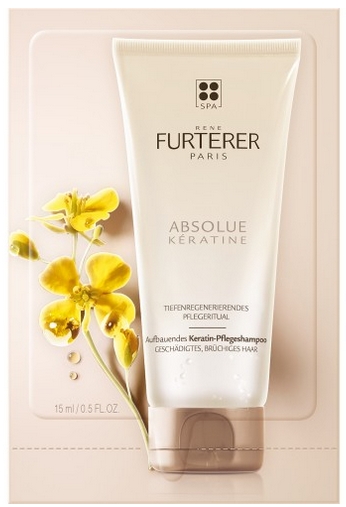 Rene Furterer - Absolue Keratine Shampoo 15 ml - Einzelanwendung (Sachet)
