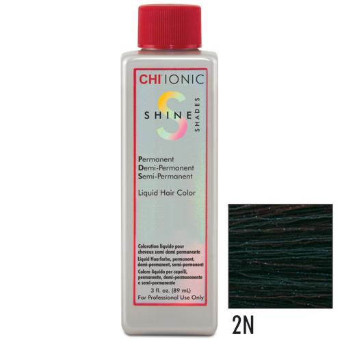 CHI Ionic 2N Shine Shades Liquid Haarfarbe 89ml - natural black