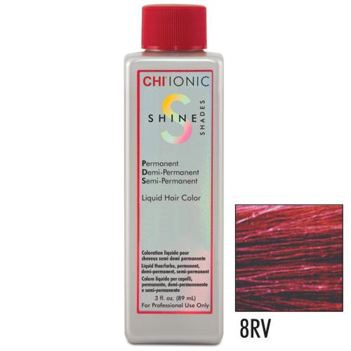 CHI Ionic 8RV Shine Shades Liquid Haarfarbe 89ml - extra light red violett pale