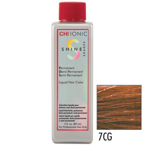 CHI Ionic 7CG Shine Shades Liquid Haarfarbe 89ml - dk copper gold blonde