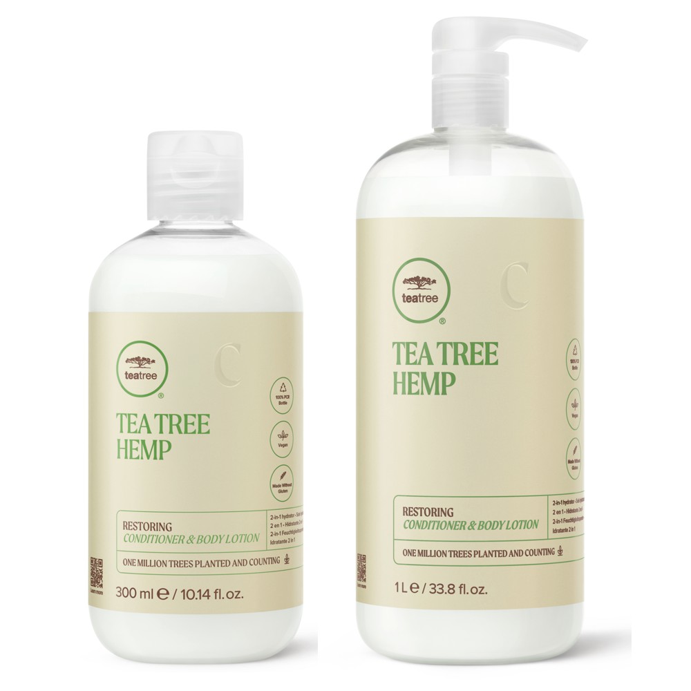 Paul Mitchell TEA TREE HEMP Restoring CONDITIONER & BODY LOTION