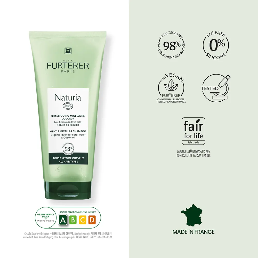 Rene Furterer Naturia Sanftes Mizellen Shampoo 200ml Rene Furterer Naturia Sanftes Mizellen Shampoo 200ml